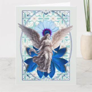 Tarjeta Alas de Zafiro - Ángel del Loto Azul