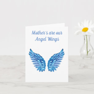 Tarjeta Alas del Ángel del Día de la Madre Feliz