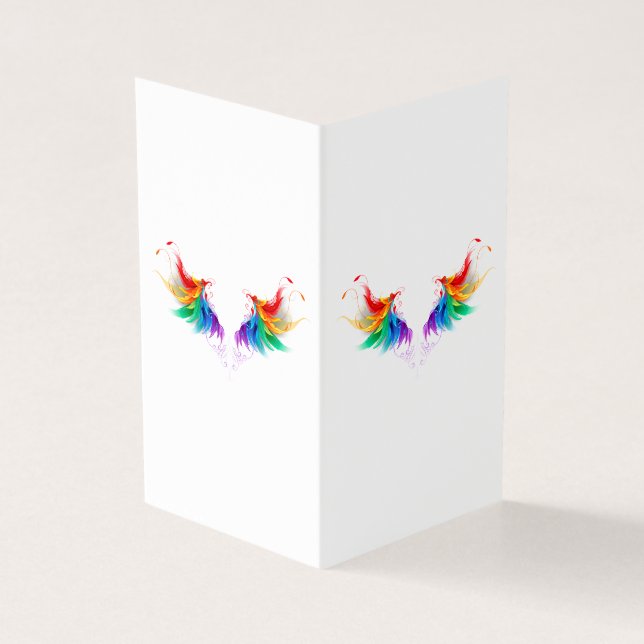 Tarjeta Alas del arco iris fluidas (Exterior)