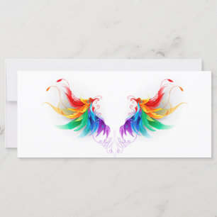 Tarjeta Alas del arco iris fluidas