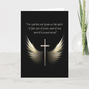 Tarjeta Alas del Espíritu Santo con personalizado de la