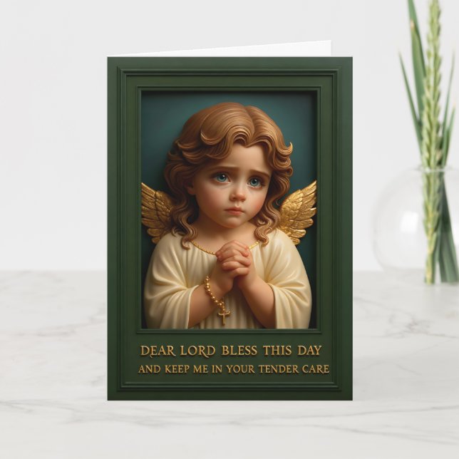 Tarjeta “Alas Doradas de Oración Matutina” (Anverso)