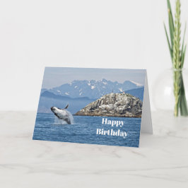 Tarjeta Alaska Humpback Whale Wildlife Photo Birday