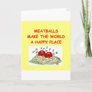 Tarjeta albóndigas