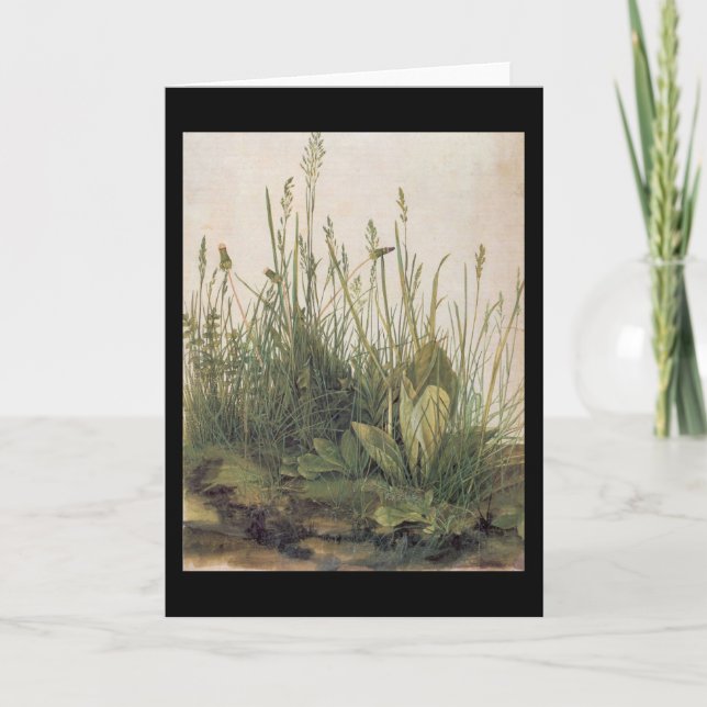 Tarjeta Albrecht Durer Gran trozo de turf (Anverso)