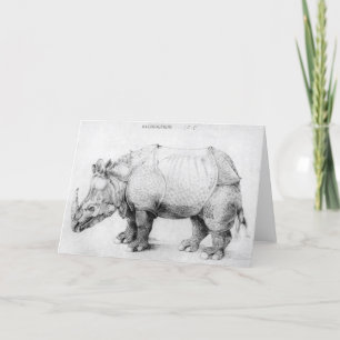 Tarjeta Albrecht Durer Rhinoceros