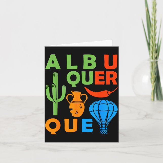 Tarjeta Albuquerque New Mexico Souvenir Men Petroglyph Alb (Anverso)