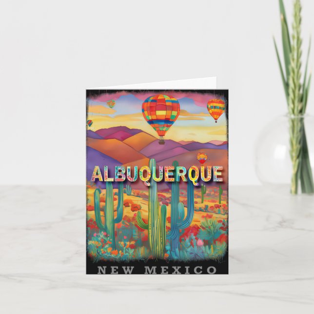 Tarjeta Albuquerque Nuevo México Nm Oasis del Desierto Sd3 (Anverso)