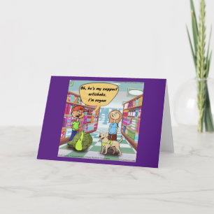 Tarjeta Alcachofa de Soporte Emocional Divertida Cómic