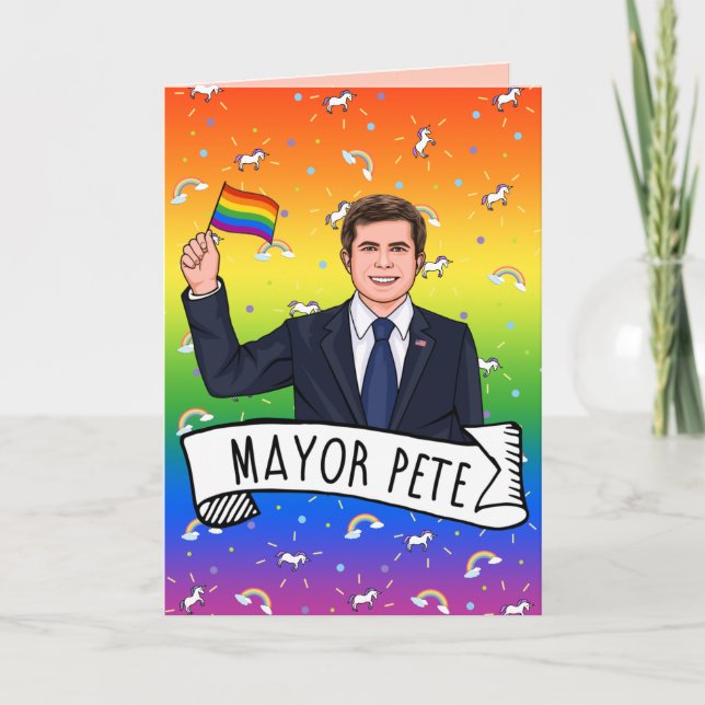 Tarjeta Alcalde Pete Orgullo (Anverso)