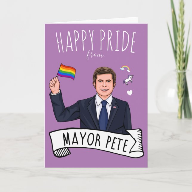 Tarjeta Alcalde Pete Orgullo (Anverso)