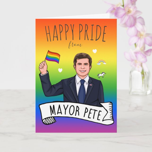 Tarjeta Alcalde Pete Orgullo (Orquídea)