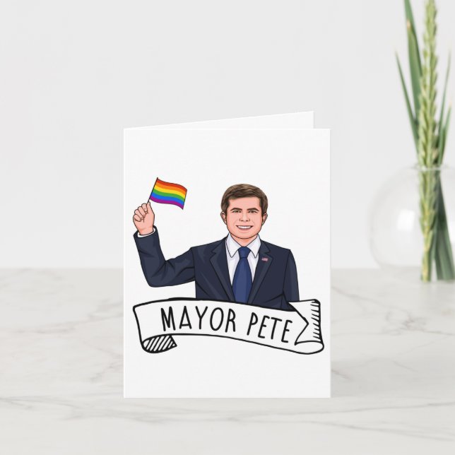 Tarjeta Alcalde Pete Orgullo (Anverso)