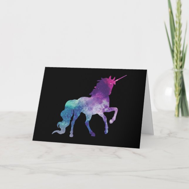 Tarjeta Alcance para el diseño galaxy de unicornio de estr (Anverso)