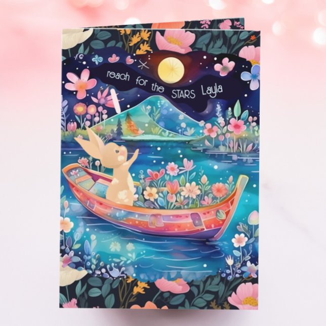 Tarjeta Alcance para la graduación floral de la acuarela d (Subido por el creador)