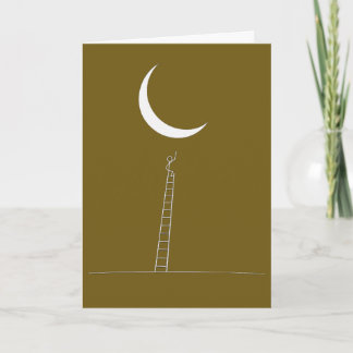 Tarjeta Alcanzando la Luna