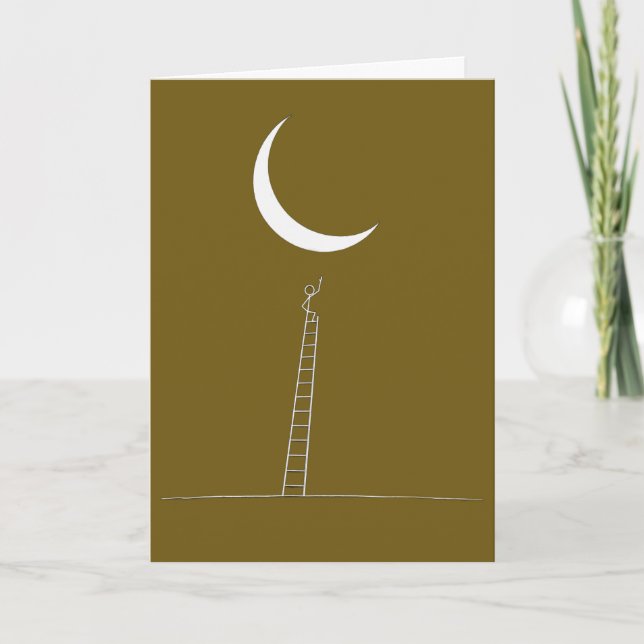Tarjeta Alcanzando la Luna (Anverso)