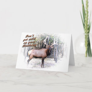 Tarjeta Alces en el matorral