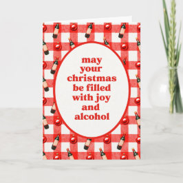Tarjeta Alcohol de Navidad