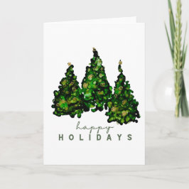 Tarjeta Alcohol Ink Design Holiday Greeting Cards 