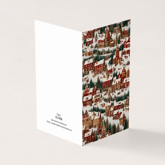 Tarjeta Aldea de los Navidades temáticos de vacaciones (Exterior)