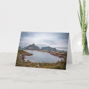 Tarjeta Aldea Pesquera Reine, Islas Lofoten
