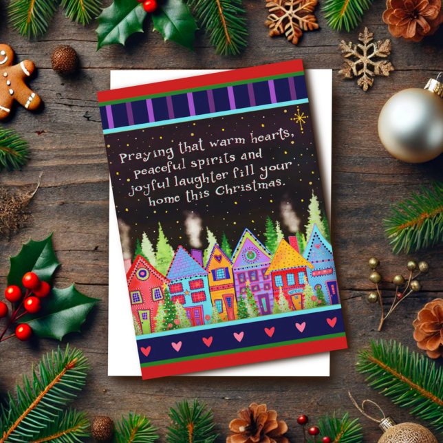 Tarjeta Aldea vecinal de corazones alegres Navidad  (Subido por el creador)