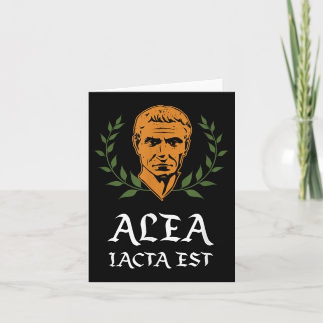 Tarjeta Alea Iacta Est - La Muerte Es Cast Latin Julius Ca (Anverso)