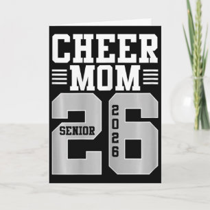 Tarjeta Alégrate Mamá Senior 2026 Cheerleaders Graduación