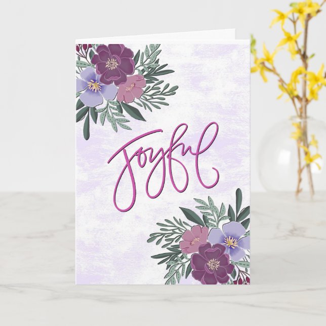 Tarjeta Alegre (flor amarilla)