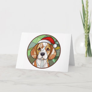 Tarjeta Alegre canino encantador: Navidades con temática b