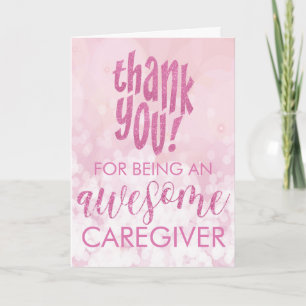 Tarjeta Alegre Cuidador Gracias Apreciación