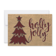 tarjeta alegre de la foto del árbol de navidad de