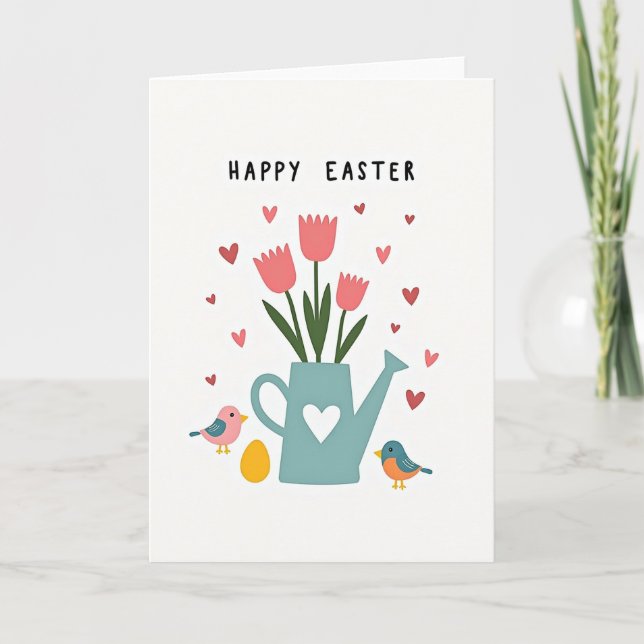 Tarjeta alegre de primavera (Anverso)