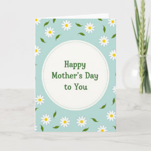 Tarjeta alegre del día de la madre con gráficos