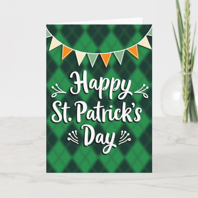 Tarjeta alegre del día de San Patricio (Anverso)