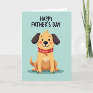 Tarjeta alegre del Día del Padre para dueños de ma