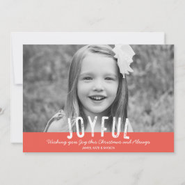 Tarjeta alegre moderna de la foto del navidad