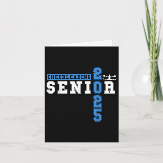 Tarjeta Alegre Senior Cheer Senior 2025 Gradua (Anverso)