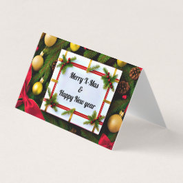 Tarjeta Alegres saludos de Navidad por buenos deseos