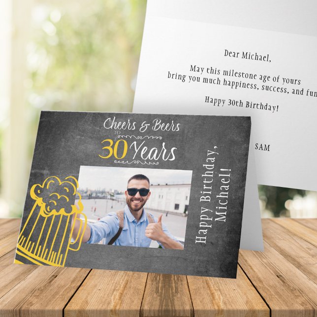 Tarjeta Alegres y cervezas foto de personalizado de cumple (Subido por el creador)