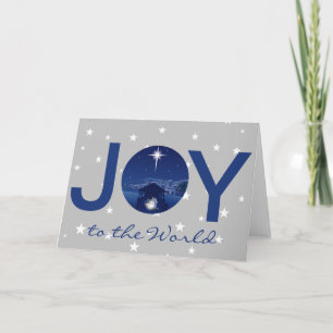 Tarjeta Alegría al mundo natividad 