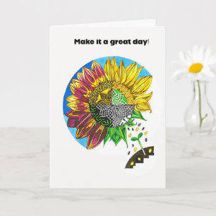 Tarjeta Alegría de Girasol