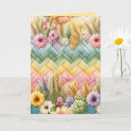 Tarjeta Alegría de Pascua de primavera