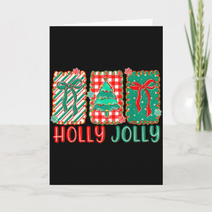 Tarjeta Alegría elegante para el mundo, la mejor Navidad r