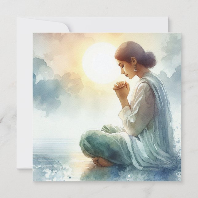 Tarjeta Alegría, esperanza y oración (romanos 12:12 NLT) (Anverso)