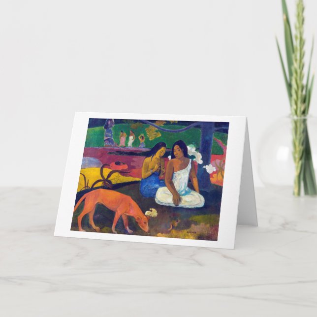 Tarjeta Alegría, Gauguin (Anverso)