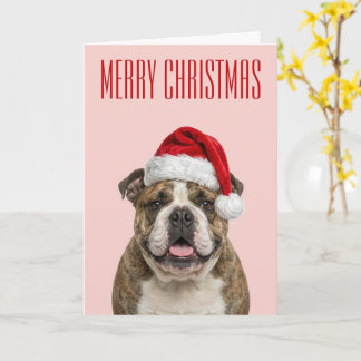 Tarjeta Alegría Navideña del Bulldog