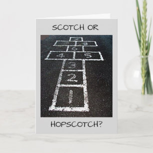 Tarjeta Alegría para adultos SCOTCH O HOPSCOTCH-HAPPY