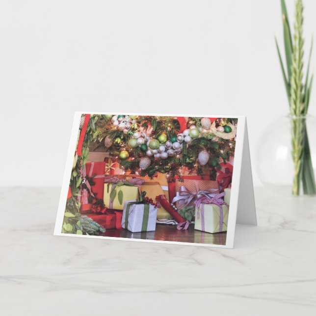 TARJETA *ALEGRÍA Y FELICIDAD ESTA TEMPORADA DE VACACIONES  (Anverso)